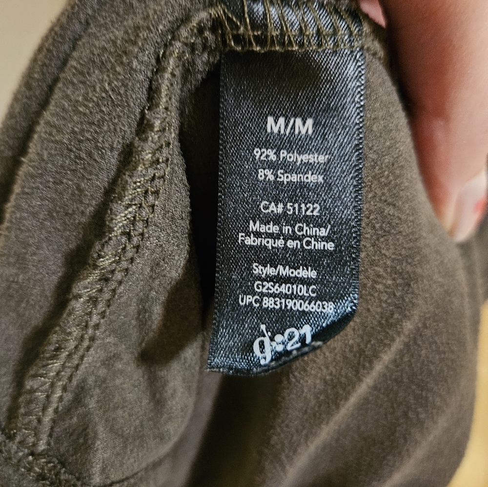 Mock Neck Faux Suade Tunic in Medium - Picture 3 of 4